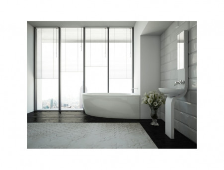 Акриловая Ванна «Azario» Kapris, Асимметричная, 160x90см (AV.0001160)