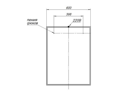 Зеркало «Aquanet» Nova Lite 60 Дуб Рошелье Led (00242621)