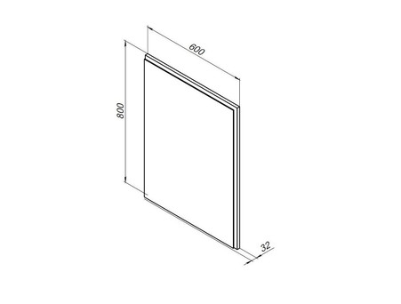 Зеркало «Aquanet» Nova Lite 60 Дуб Рошелье Led (00242621)