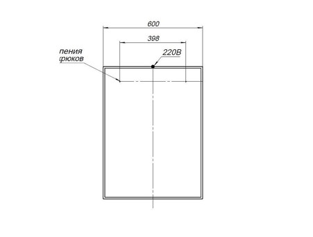 Зеркало «Aquanet» Nova Lite 60 Дуб Рустикальный Led (00249510)