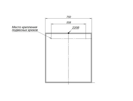 Зеркало «Aquanet» Nova Lite 75 Дуб Рустикальный Led (00249513)