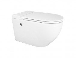 Унитаз Импульсный «Azario» Подвесной, Микролифт, Полукруглый, 360x570x375мм (AZ-102C)