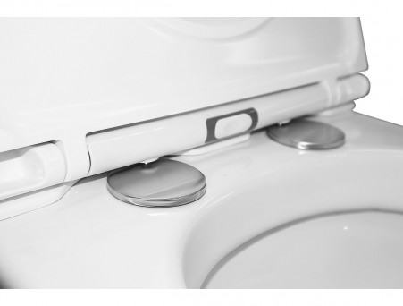 Унитаз Импульсный «Azario» Подвесной, Микролифт, Полукруглый, 360x570x375мм (AZ-102C)