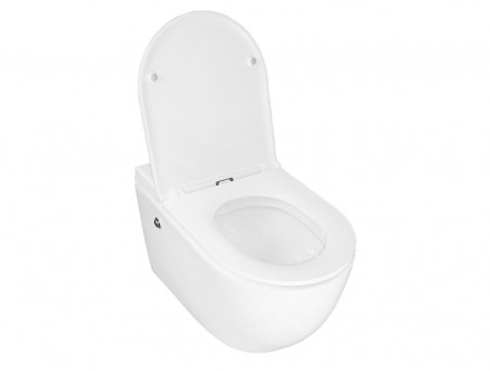 Унитаз Импульсный «Azario» Подвесной, Микролифт, Полукруглый, 360x570x375мм (AZ-102C)