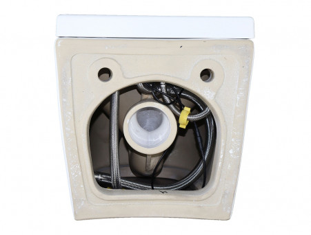 Унитаз Импульсный «Azario» Подвесной, Микролифт, Полукруглый, 360x570x375мм (AZ-102C)