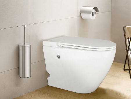 Унитаз Импульсный «Azario» Подвесной, Микролифт, Полукруглый, 360x570x450мм (AZ-102)