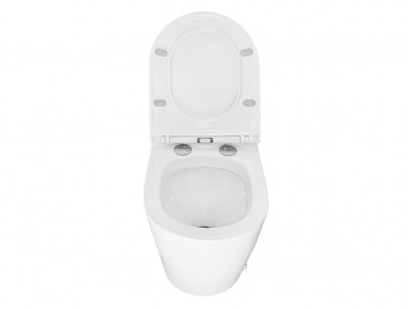 Унитаз Импульсный «Azario» Подвесной, Микролифт, Полукруглый, 360x570x450мм (AZ-102)