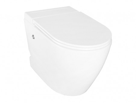 Унитаз Импульсный «Azario» Подвесной, Микролифт, Полукруглый, 360x570x450мм (AZ-102)