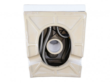 Унитаз Импульсный «Azario» Подвесной, Микролифт, Полукруглый, 360x570x450мм (AZ-102)