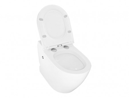 Унитаз Импульсный «Azario» Подвесной, Микролифт, Полукруглый, 360x570x450мм (AZ-102)