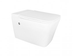 Унитаз Импульсный «Azario» Подвесной, Микролифт, Квадратный, 360x590x380мм (AZ-101C)