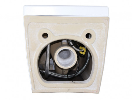 Унитаз Импульсный «Azario» Подвесной, Микролифт, Квадратный, 360x590x380мм (AZ-101C)