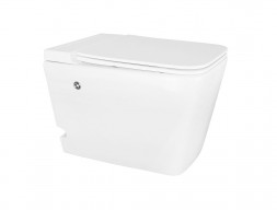 Унитаз Импульсный «Azario» Подвесной, Микролифт, Квадратный, 360x590x440мм (AZ-101 A)