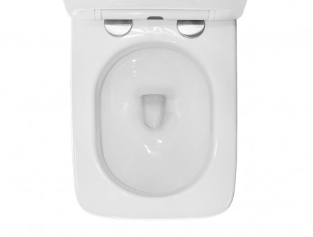 Унитаз Импульсный «Azario» Подвесной, Микролифт, Квадратный, 360x590x440мм (AZ-101 A)