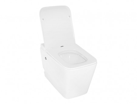 Унитаз Импульсный «Azario» Подвесной, Микролифт, Квадратный, 360x590x440мм (AZ-101 A)