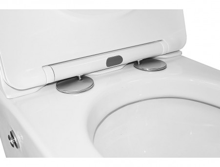 Унитаз Импульсный «Azario» Подвесной, Микролифт, Квадратный, 360x590x440мм (AZ-101 A)