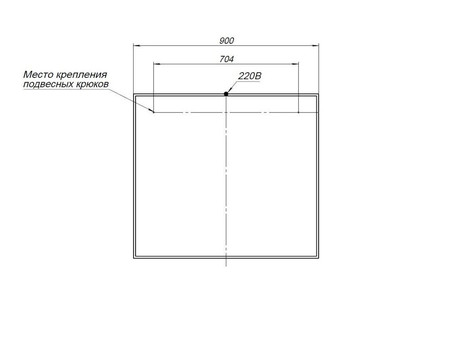 Зеркало «Aquanet» Nova Lite 90 Белый Led (00242264)