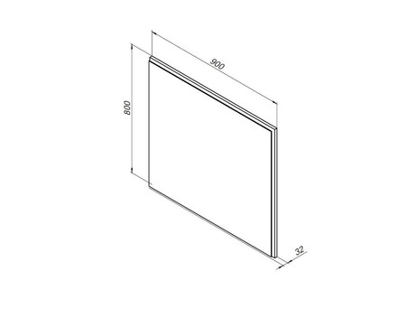 Зеркало «Aquanet» Nova Lite 90 Белый Led (00242264)