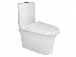 Унитаз-Моноблок «Azario» Luna, Напольный, Микролифт, 770x390x710 (AZ-1037)