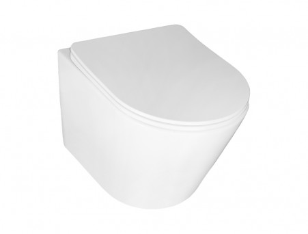 Подвесной Унитаз «Azario» Atrio, Безободковый, Микролифт, 490x365x360 (AZ-2330)