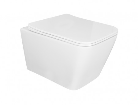 Подвесной Унитаз «Azario» Boca, Безободковый, Микролифт, 520x360x370 (AZ-2002)