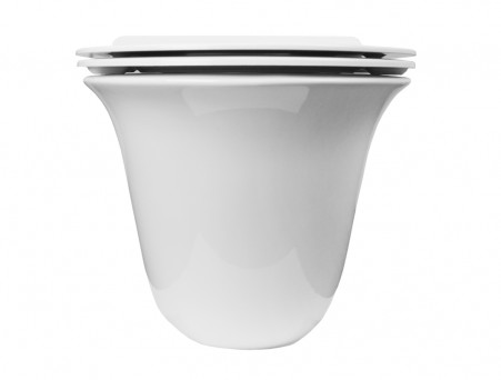 Подвесной Унитаз «Azario» Felice, Безободковый, Микролифт, 490x360x360 (AZ-0051)