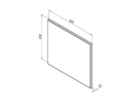 Зеркало «Aquanet» Nova Lite 90 Дуб Рошелье Led (00242263)
