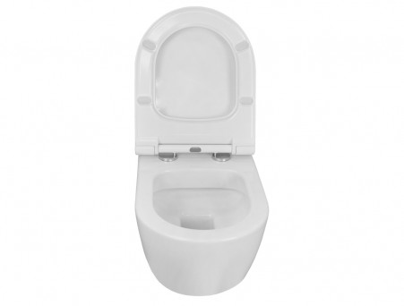 Подвесной Унитаз «Azario» Ferio, Безободковый, Микролифт, 545x330x360 (87565)