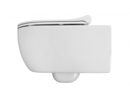 Подвесной Унитаз «Azario» Ferio, Безободковый, Микролифт, 545x330x360 (87565)