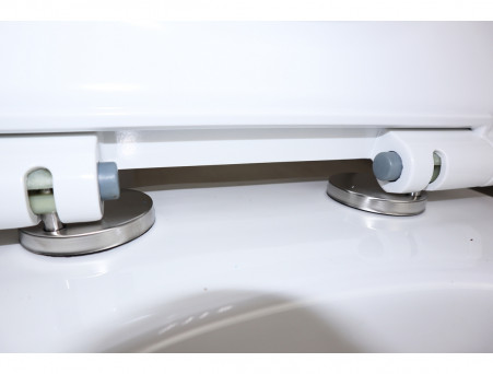 Подвесной Унитаз «Azario» Fretta Round, Безободковый, Микролифт, 485x365x360 (AZ-2617E)