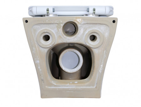 Подвесной Унитаз «Azario» Fretta Round, Безободковый, Микролифт, 485x365x360 (AZ-2617E)