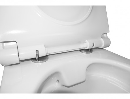 Подвесной Унитаз «Azario» Geno, Безободковый, Микролифт, 490x360x360 (AZ2196D)