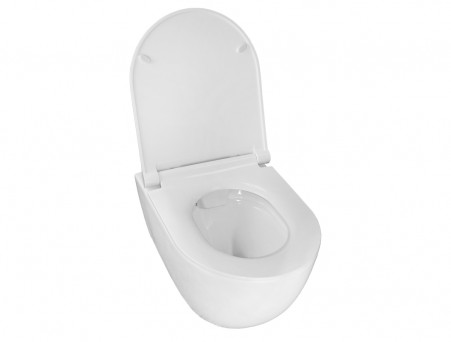 Подвесной Унитаз «Azario» Geno, Безободковый, Микролифт, 490x360x360 (AZ2196D)