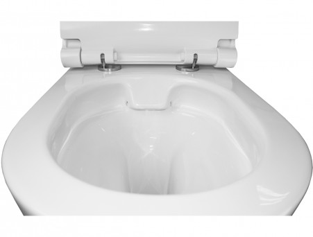 Подвесной Унитаз «Azario» Geno, Безободковый, Микролифт, 490x360x360 (AZ2196D)