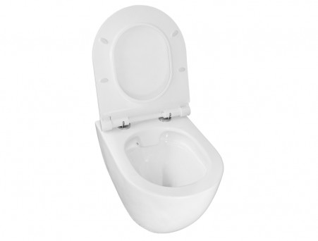 Подвесной Унитаз «Azario» Geno, Безободковый, Микролифт, 490x360x360 (AZ2196D)