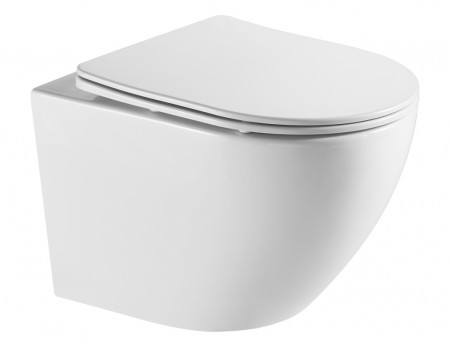 Подвесной Унитаз «Azario» Grado, Антивсплеск, Микролифт, 490x360x370 (AZ-0046-UQ)