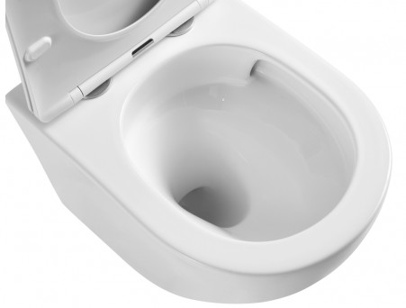 Подвесной Унитаз «Azario» Grado, Антивсплеск, Микролифт, 490x360x370 (AZ-0046-UQ)