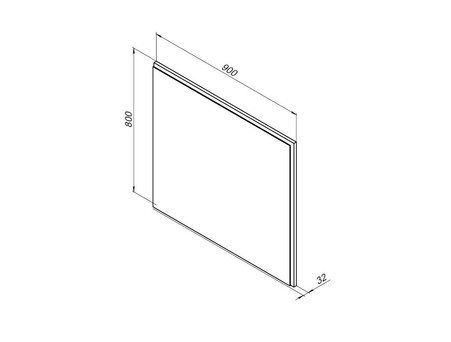 Зеркало «Aquanet» Nova Lite 90 Дуб Рустикальный Led (00249516)