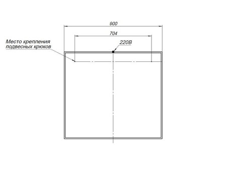 Зеркало «Aquanet» Nova Lite 90 Дуб Рустикальный Led (00249516)