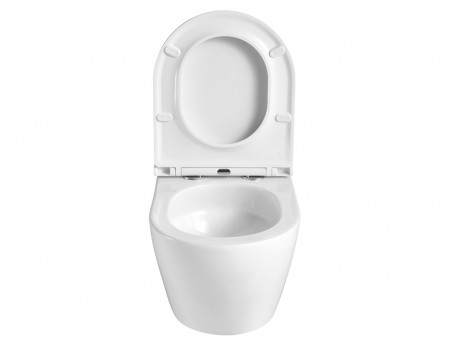 Подвесной Унитаз «Azario» Grado, Безободковый, Микролифт, 490x360x370 (AZ-0046-UQ3)