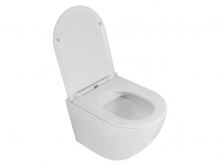 Подвесной Унитаз «Azario» Grado, Безободковый, Микролифт, 490x360x370 (AZ-0046N)