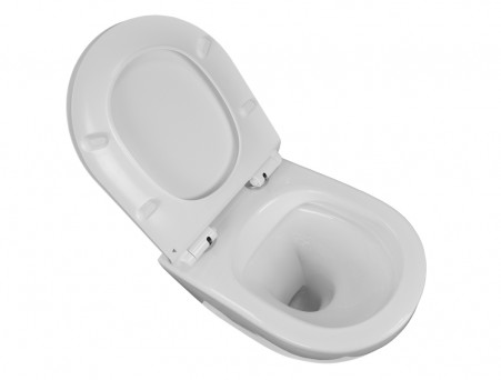 Подвесной Унитаз «Azario» Grado, Безободковый, Микролифт, 490x360x370 (AZ-0046N)