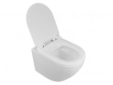 Подвесной Унитаз «Azario» Grado, Безободковый, Микролифт, 490x360x370 (AZ-0046N)