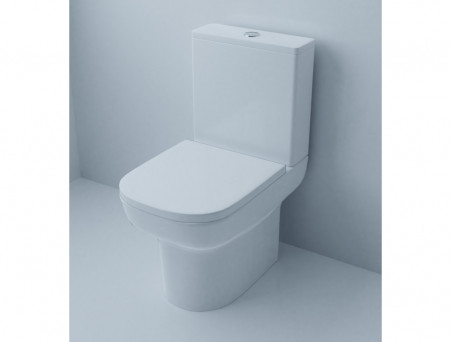 Унитаз-Компакт «Azario» Alba Напольный, Безободковый, Микролифт, 620x805x405 (AZ-8323)