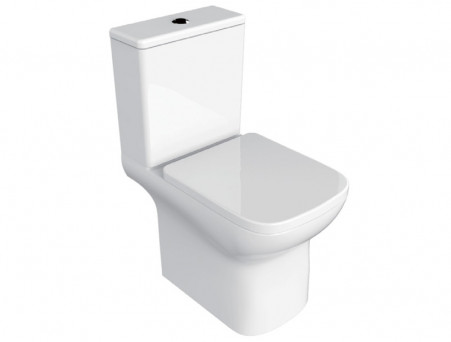 Унитаз-Компакт «Azario» Alba Напольный, Безободковый, Микролифт, 620x805x405 (AZ-8323)