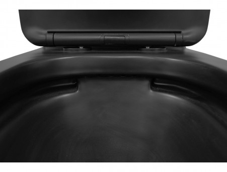 Унитаз-Компакт «Azario» Black King Напольный, Безободковый, Микролифт, 640x810x370 (AZ-8303D)