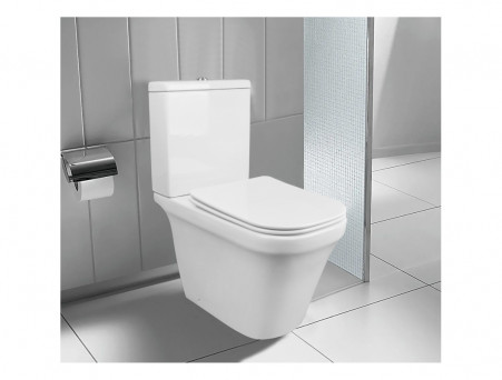 Унитаз-Компакт «Azario» Candy Напольный, Безободковый, Микролифт, 620x780x370 (AZ-1503B)