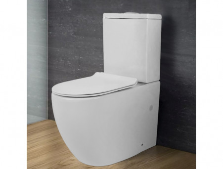 Унитаз-Компакт «Azario» Corsa Напольный, Безободковый, Микролифт, 630x830x380 (AZ-2062S-G)