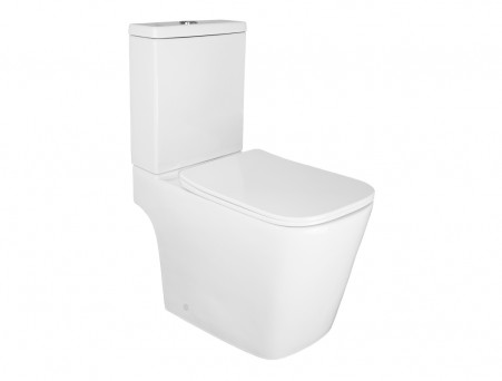 Унитаз-Компакт «Azario» Ferra Напольный, Безободковый, Микролифт, 650x785x365 (AZ-1015)