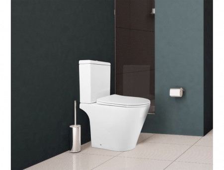 Унитаз-Компакт «Azario» Flin Напольный, Безободковый, Микролифт, 590x790x365 (AZ-1363C)